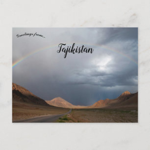 Carte Postale Arc en ciel sur Murghab Tadjikistan