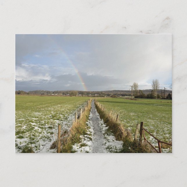 Carte Postale Arc en hiver Arnside Moss (Devant)