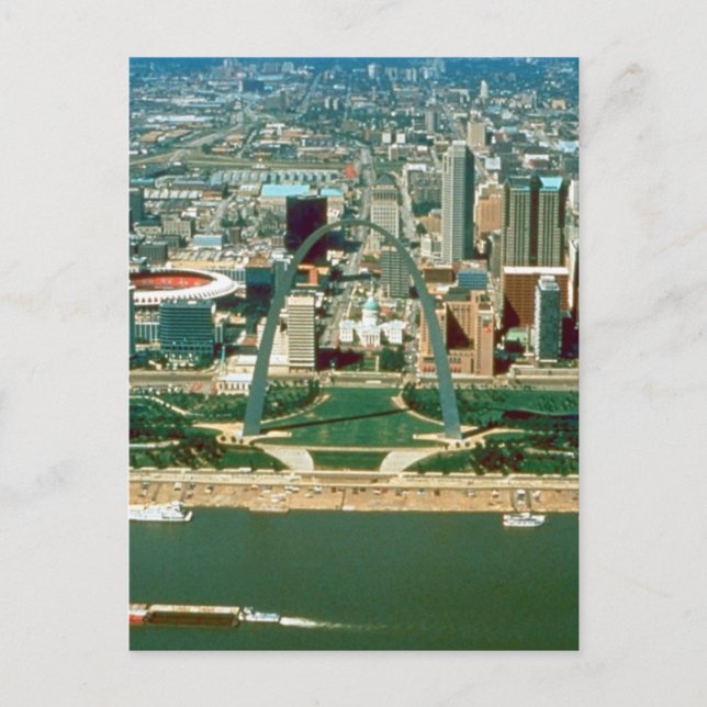 Carte Postale Arc et Skyline de Saint-Louis (Devant)