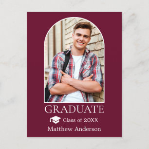 Carte Postale Arc moderne Casquette de grade Bourgogne Graduatio