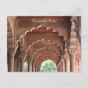 Carte Postale arcades du fort de delhi