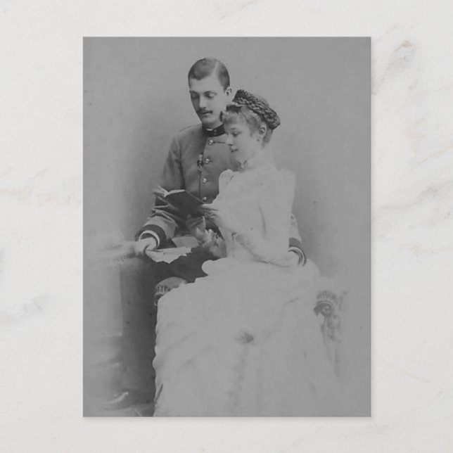 Carte Postale Arch Duchesse Marie-Valerie d'Autriche avec conjoi (Devant)