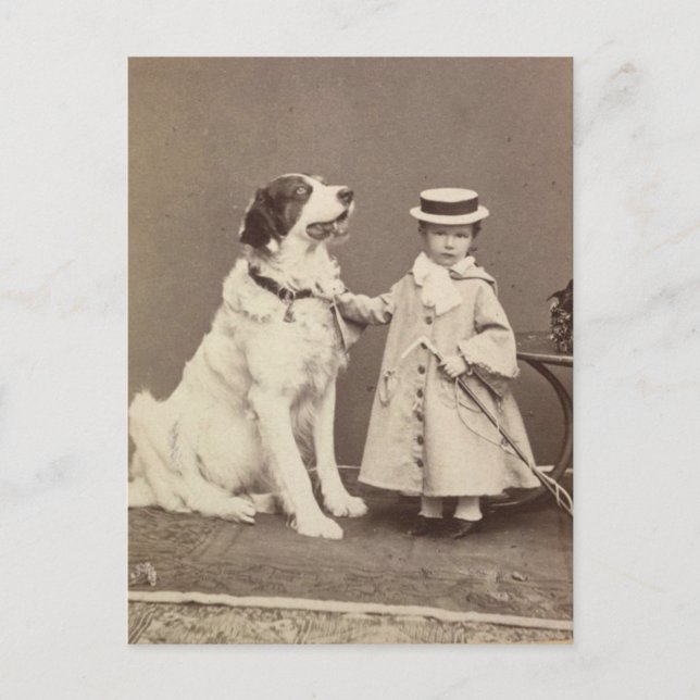 Carte Postale Arch Duchesse Marie-Valerie, fille Sisi avec chien (Devant)