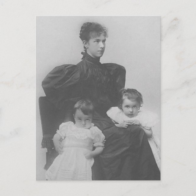 Carte Postale Arch Duchesse Marie-Valerie, fille Sisi & enfants (Devant)
