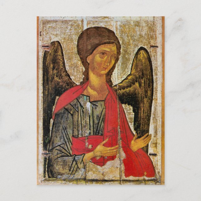 Carte Postale Archange Michael Icône orthodoxe byzantine (Devant)
