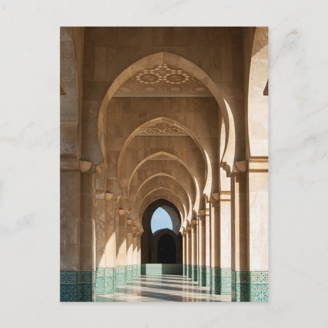 Carte Postale Arche à la mosquée Hassan II, Casablanca, Maroc (Devant)
