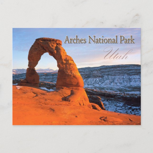 Carte Postale Arche Delicate, Parc national des Arches, Utah (Devant)
