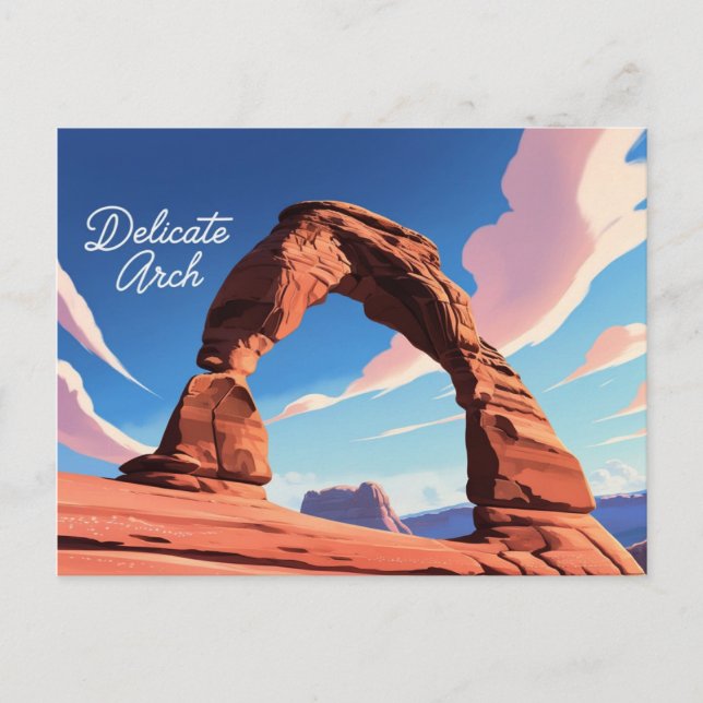 Carte Postale Arche Delicate Style Anime, Parc National Arches (Devant)