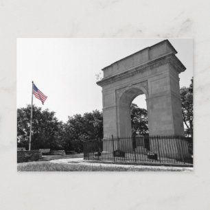 Carte Postale Arche et drapeau du Mémorial de Rosedale, Kansas C