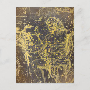 Carte Postale Archer céleste vintage 