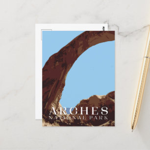 Carte postale Arches, carte de parc national