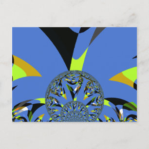 Carte Postale Arches cool avec sphères fractales Art Design