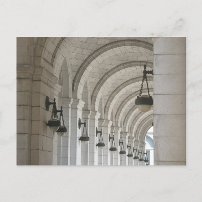 Carte Postale Arches de la gare Union (Devant)