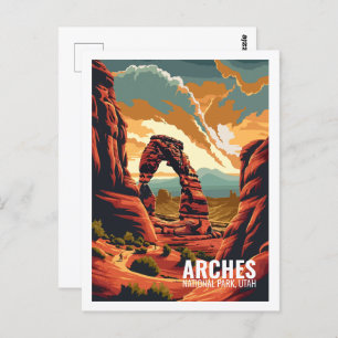 Carte Postale Arches Parc National Utah USA National Parks
