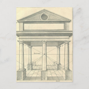 Carte Postale Architecture Ancienne, Portique Romain avec Colonn