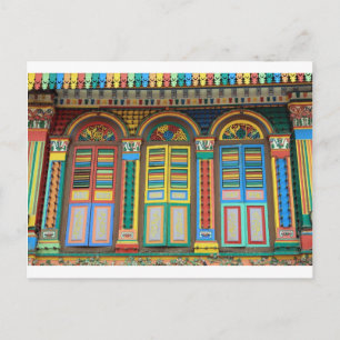Carte Postale Architecture coloniale de Little India Singapour