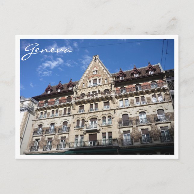 Carte Postale architecture de genève (Devant)