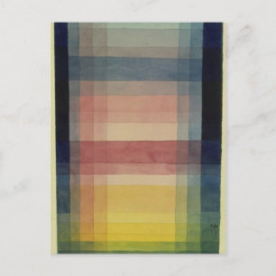 Carte Postale Architecture de la plaine par Paul Klee