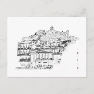 Carte Postale Architecture de rue Tbilissi Georgia