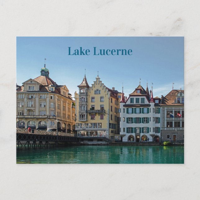 Carte Postale Architecture du lac Lucerne (Devant)