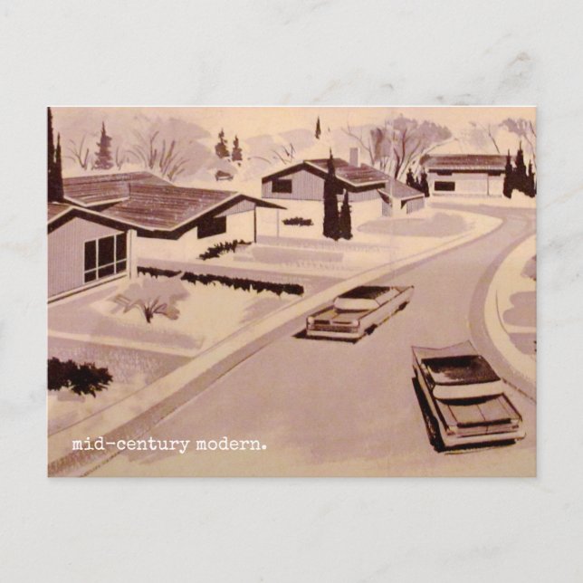 Carte Postale Architecture moderne du Moyen-siècle (Devant)