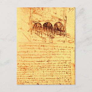 Carte Postale ARCHITECTURE RENAISSANCE, Parchemin antique