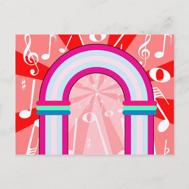 Carte Postale Archivage de notes musicales (Devant)
