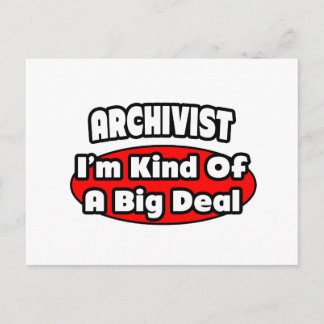 Carte Postale Archiviste ... Gros accord