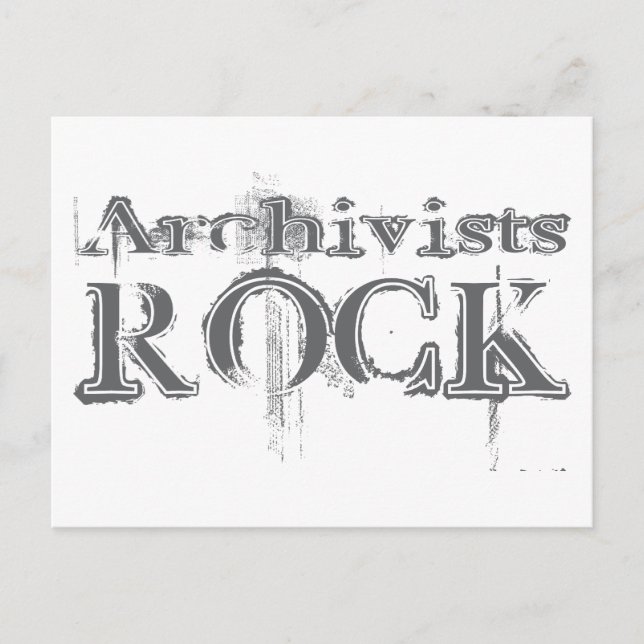 Carte Postale Archiviste Rock (Devant)