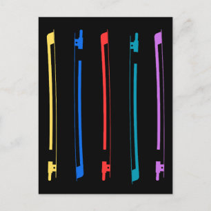 Carte Postale Arcs de violon colorés