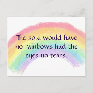 Carte Postale Arcs-en-ciel et larmes