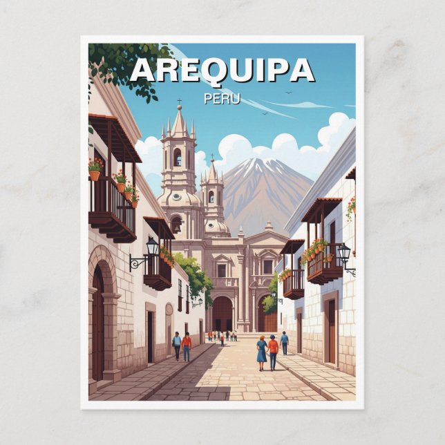 Carte Postale Arequipa Pérou Voyage (Devant)