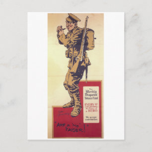 Carte Postale Arf a mo' Kaiser ! (1914)_Poster de propagande