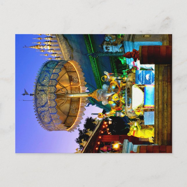 Carte Postale Argent Ganesha (Devant)