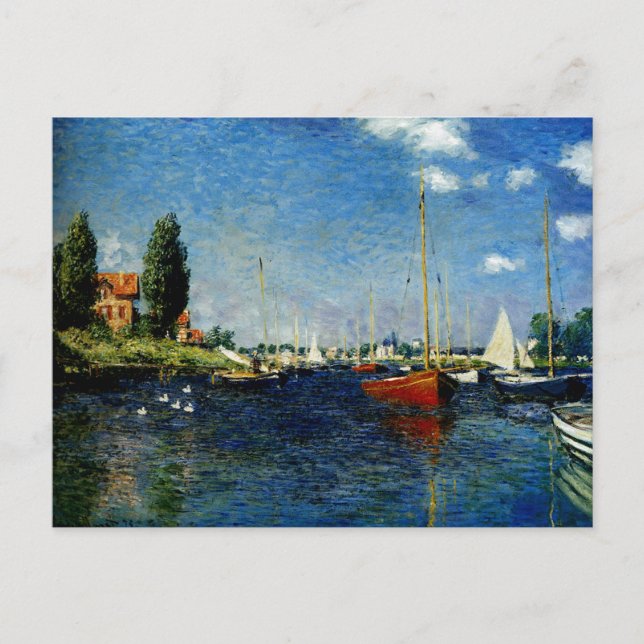 Carte Postale Argenteuil, peinture d'art par Claude Monet (Devant)