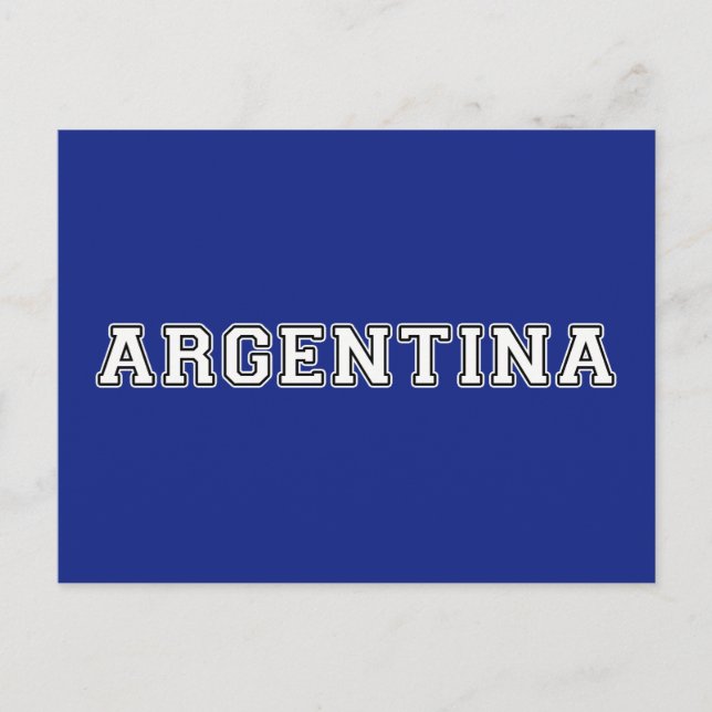 Carte Postale Argentine (Devant)