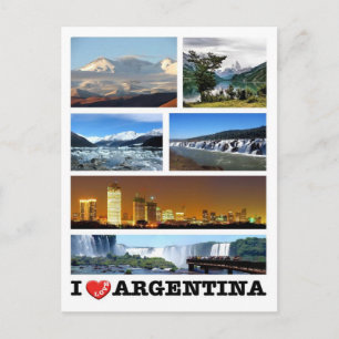Carte Postale Argentine - I Love -