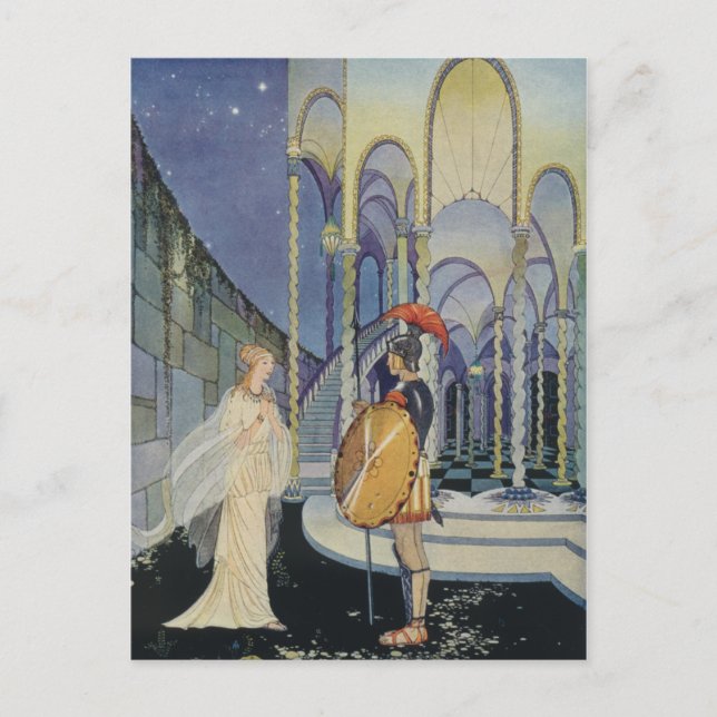 Carte Postale Ariane et Thésée (Devant)