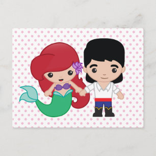 Carte Postale Ariel et le prince Eric Emoji