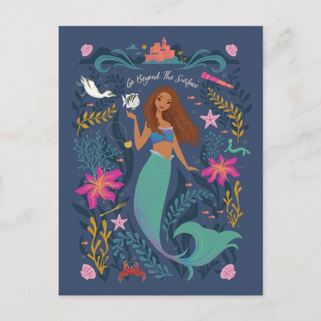 Carte Postale Ariel va au-delà de la surface (Devant)