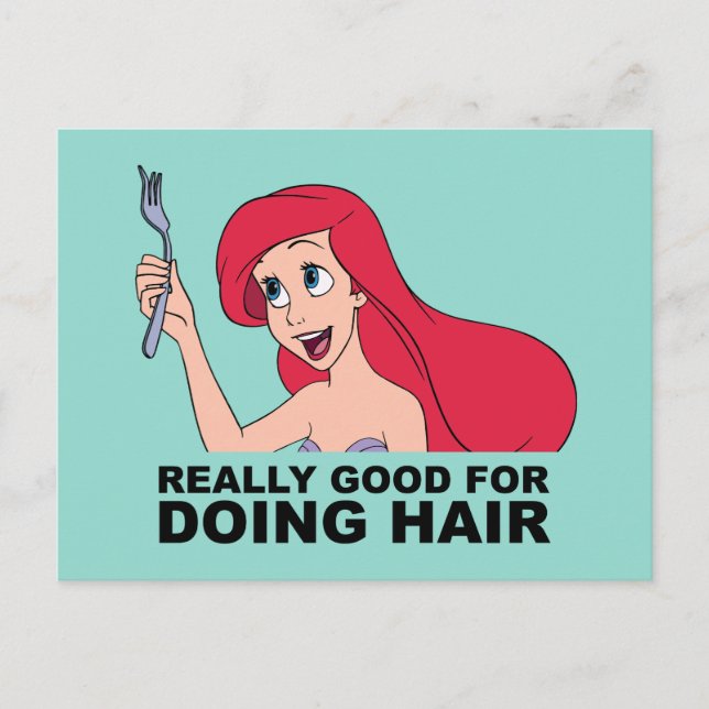 Carte Postale Ariel | Vraiment bon pour faire des cheveux (Devant)