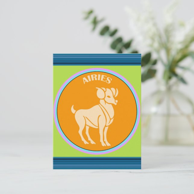 Carte postale Aries (Debout devant)