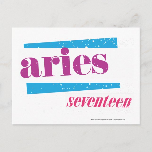 Carte Postale Aries Purple (Devant)