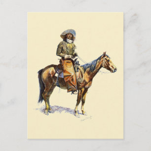 Carte Postale Arizona Cowboy vintage 1907 Frederic Remington