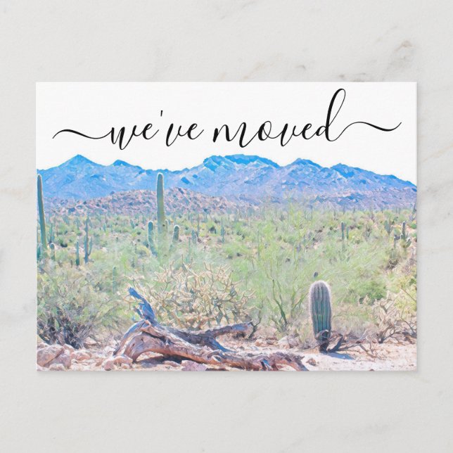 Carte Postale Arizona Desert Moving Faire-part (Devant)