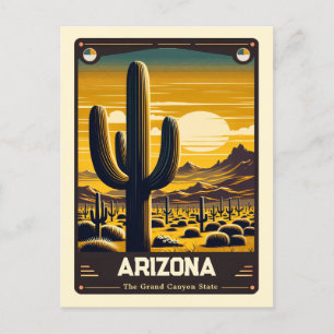 Carte Postale Arizona   Esprit patriotique Vintage