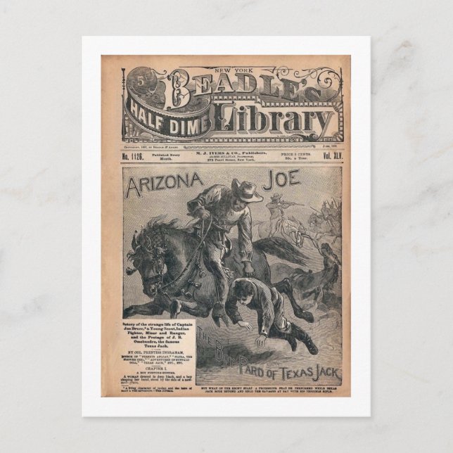 Carte Postale Arizona Joe - Beradle's Half Dime Library (Devant)
