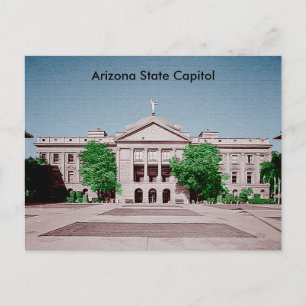 Carte Postale Arizona State Capitol teintée colorée