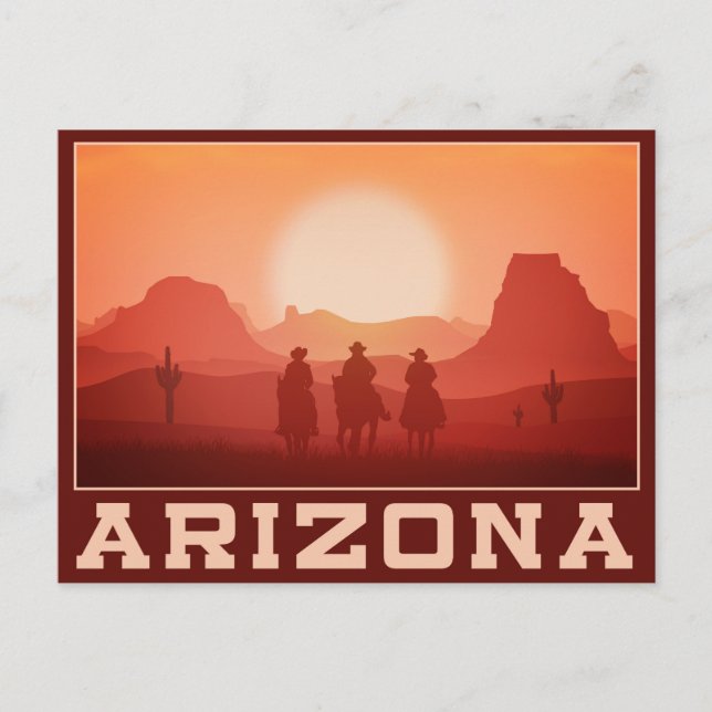 Carte postale Arizona Sunset (Devant)