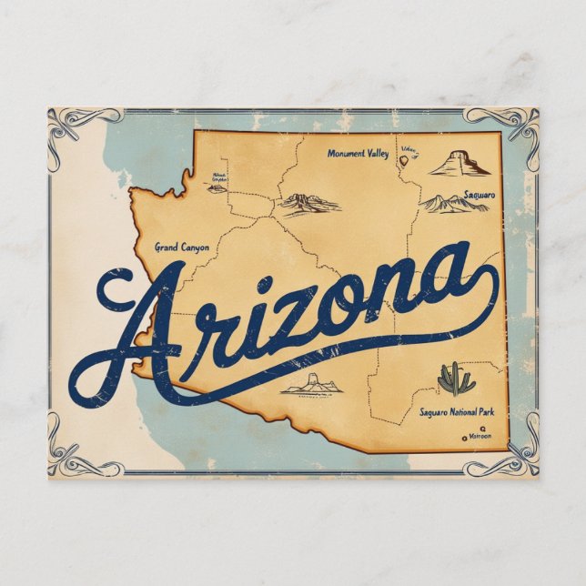 Carte Postale Arizona, USA (Devant)